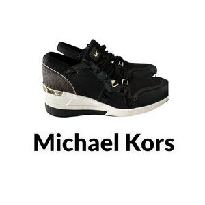 MICHAEL MICHAEL KORS LIV’ WEDGE SPORT SNEAKERS For Women, Size 8M.